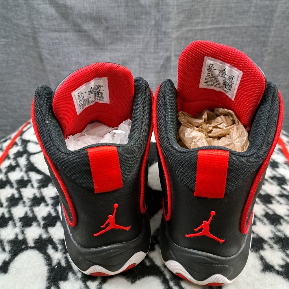 %Nike Air Jordan Pro Strong GS Sneakers 5.5Y Black University Red AJ24 - Picture 4 of 11
